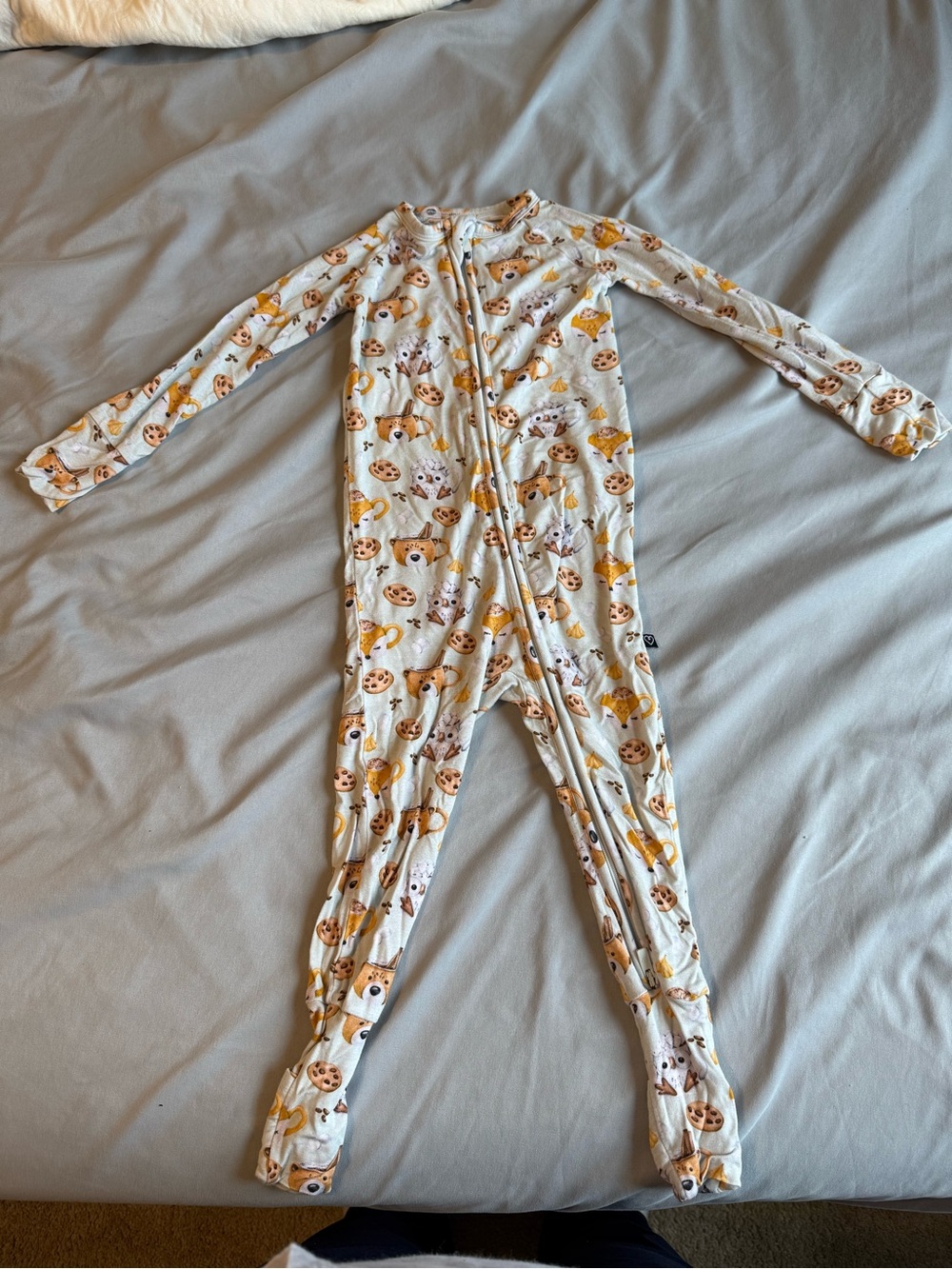 Lev Baby bamboo zippy romper convertible pajamas 12-18mo
